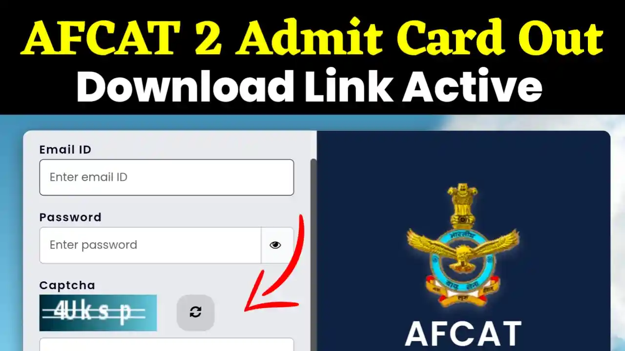 AFCAT 2 Admit Card 2025