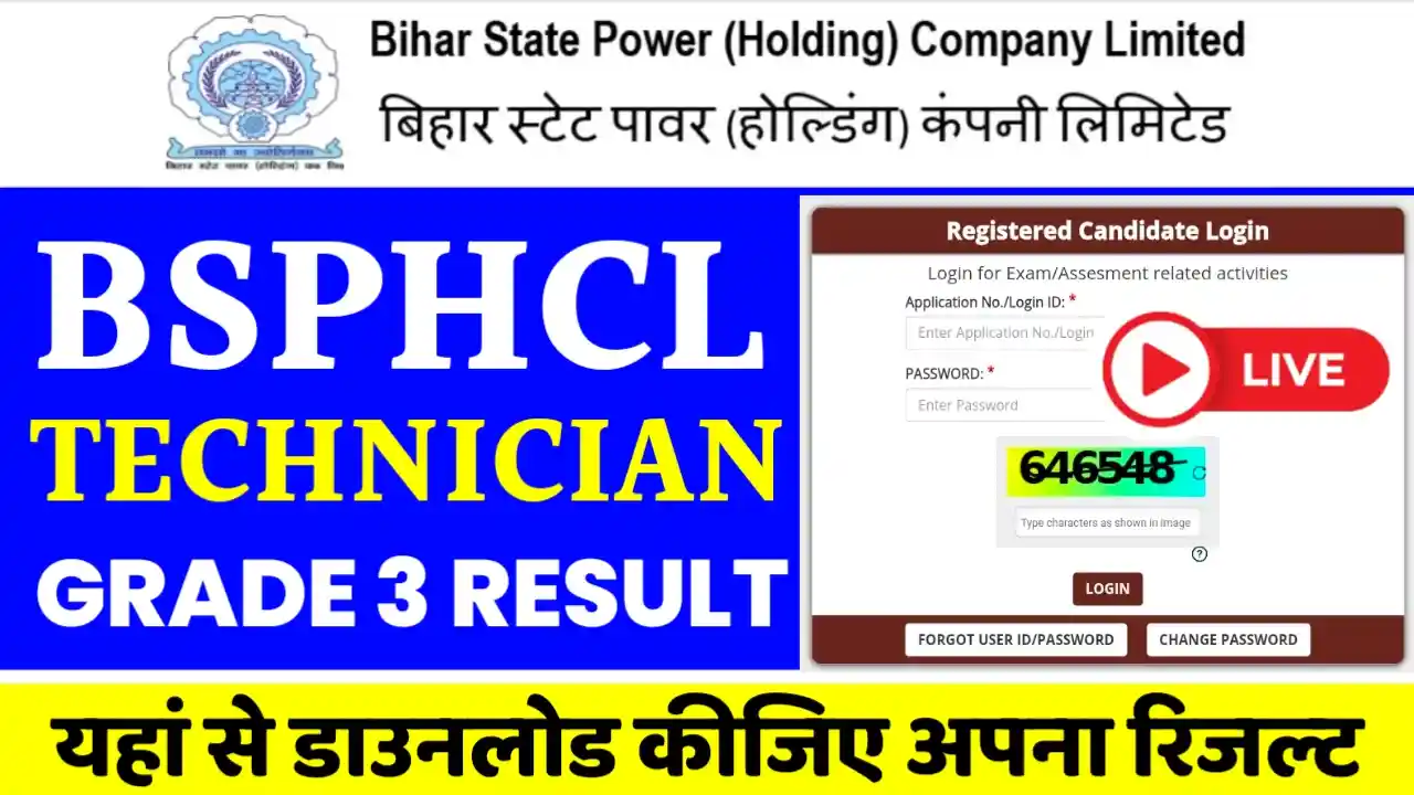 BSPHCL Technician Grade 3 Result 2025