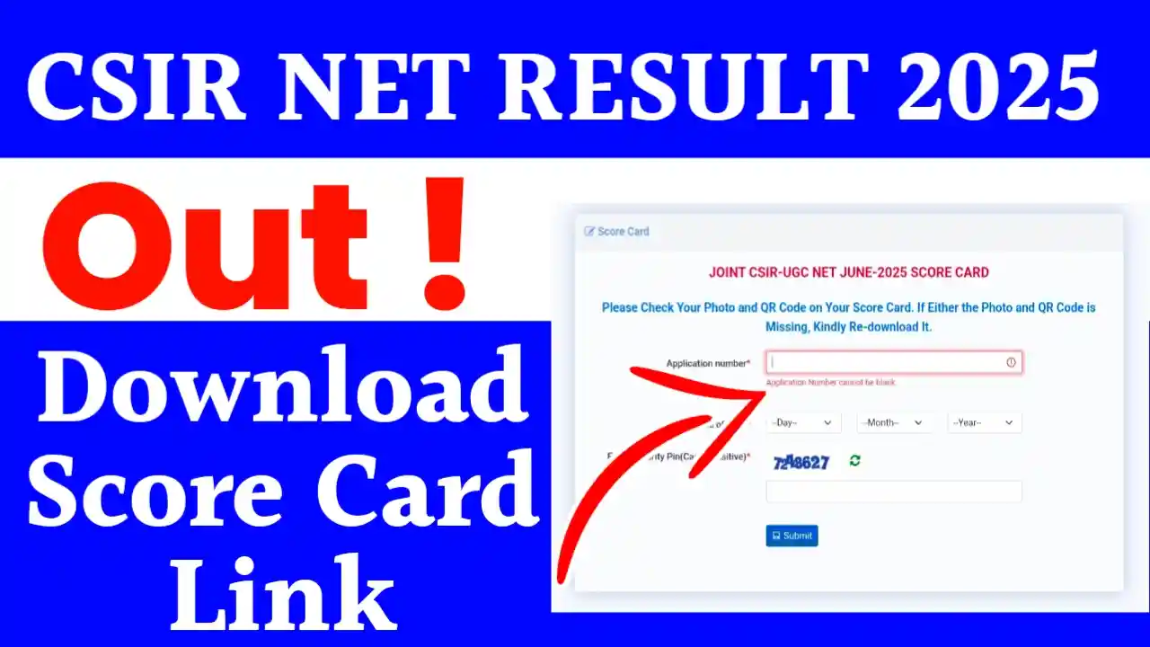CSIR UGC NET Result 2025