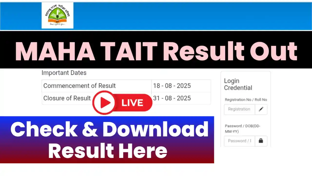 MAHA TAIT Result 2025