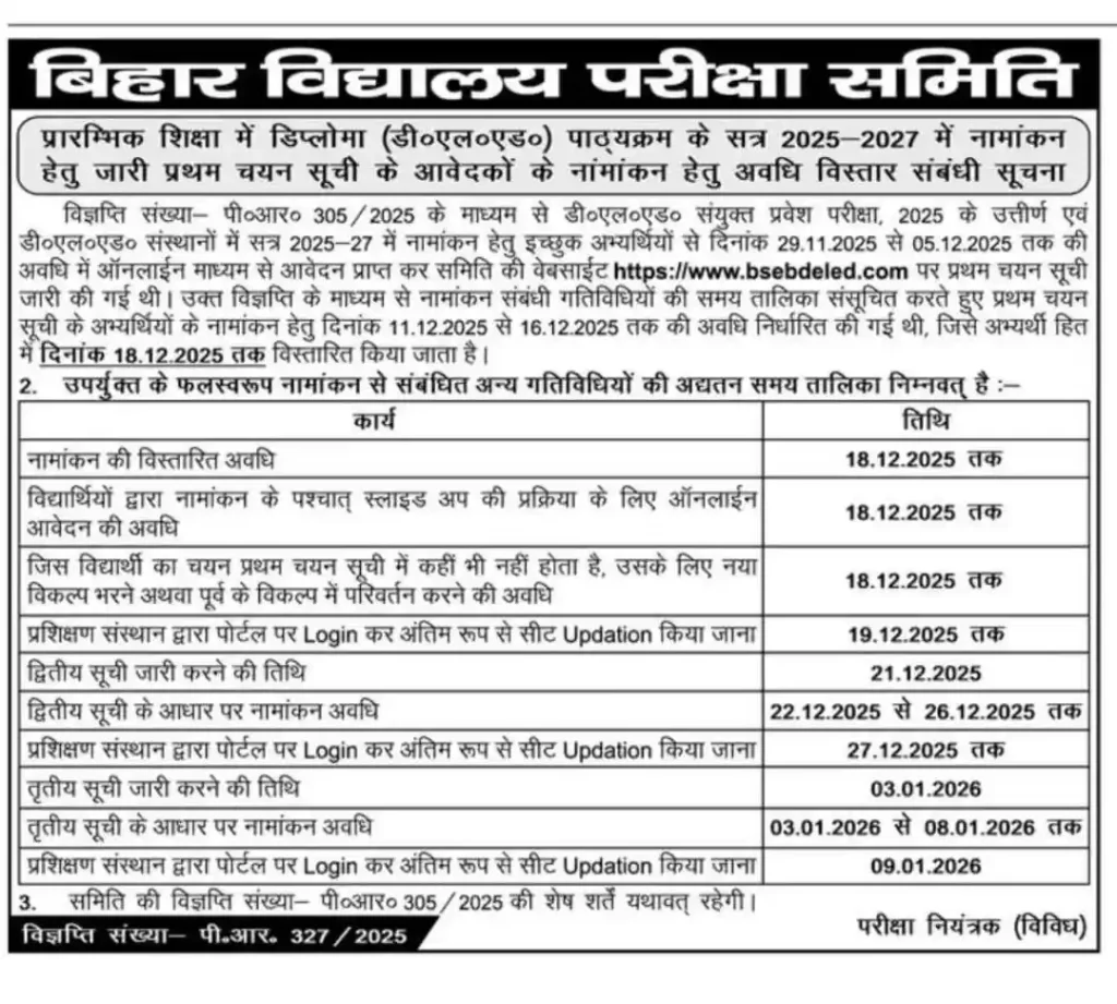 Bihar DElEd 2nd Merit List