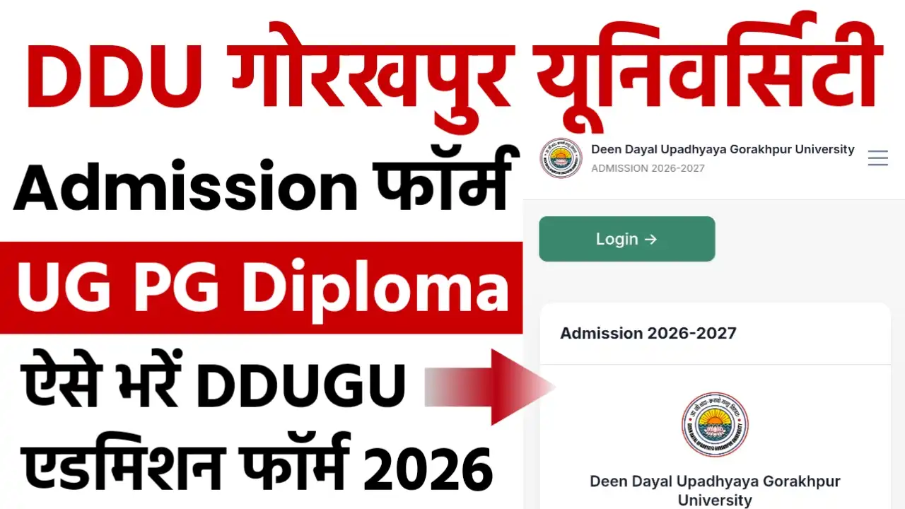 DDU Gorakhpur University Admission Form 2026