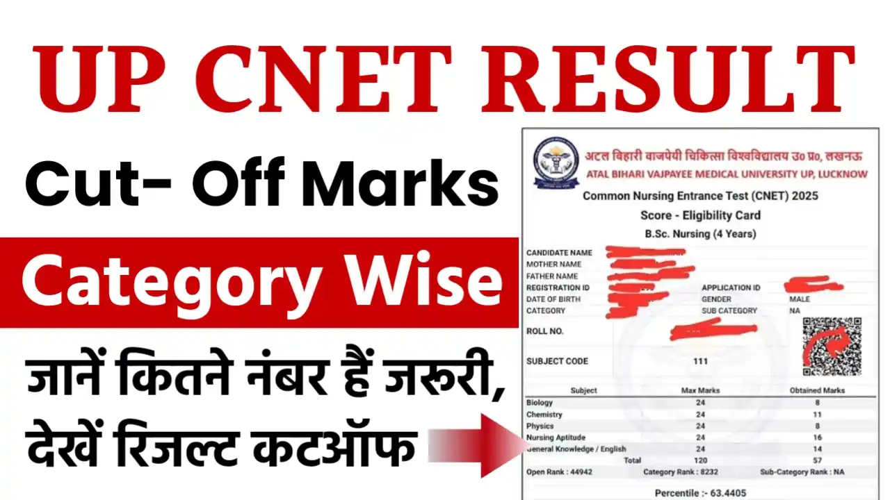 UP CNET Result 2026